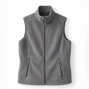 L.L.Bean Polartec Fleece Vest EUC Gray Women’s XL Outdoor Hiking Gorpcore